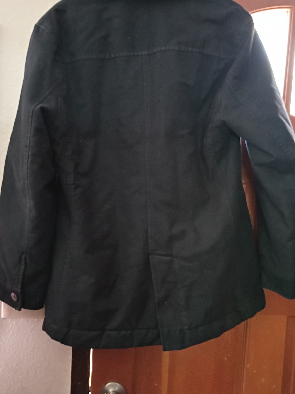 Calvin Klein Jeans Black Pea Coat